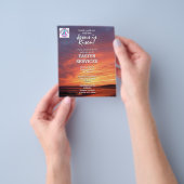 EASTER Jesus is Risen CHURCH SERVICES Customized Flyer (Hand)