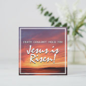 EASTER Jezus is CHRISTELIJK Feestdagenkaart (Staand voorkant)