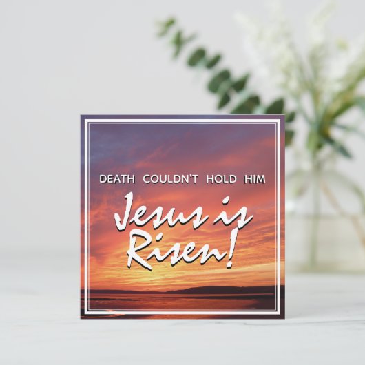 EASTER Jezus is CHRISTELIJK Feestdagenkaart (Staand voorkant)