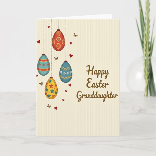 Easter Joy Granddaughter Card Kaart (Voorkant)