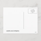 Easter Lady Vintage French Postcard Feestdagenkaart (Achterkant)