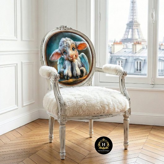 Easter Lamb Angel Decoupage Tissuepapier