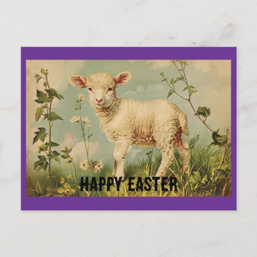 Easter Lamb Holiday Briefkaart (Voorkant)