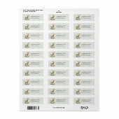 Easter Lamb Retour-adreslabels Etiket (Full Sheet)