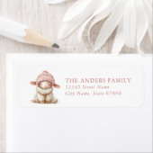 Easter Lamb Retour-adreslabels Etiket (Insitu)