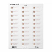 Easter Lamb Retour-adreslabels Etiket (Full Sheet)