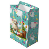 Easter Lambs Medium Cadeauzakje (Voorkant Gekanteld)