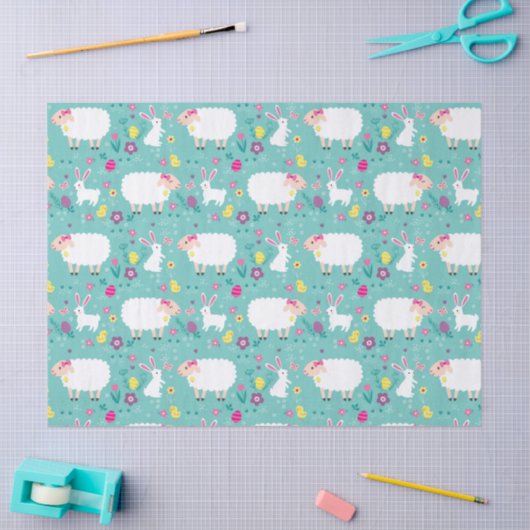 Easter Lambs Tissuepapier (Craft)