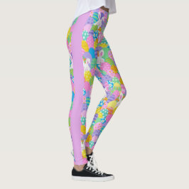 EASTER Leggings Bunny Egg Yoga Pants Women's Girls