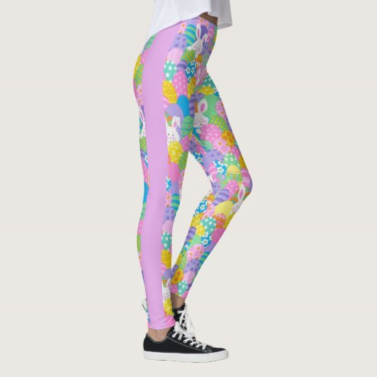 EASTER Leggings Bunny Egg Yoga Pants Women's Girls (Rechts)
