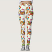EASTER Leggings Bunny Egg Yoga Pants Women's Girls (Voorkant)
