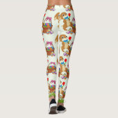 EASTER Leggings Bunny Egg Yoga Pants Women's Girls (Achterkant)