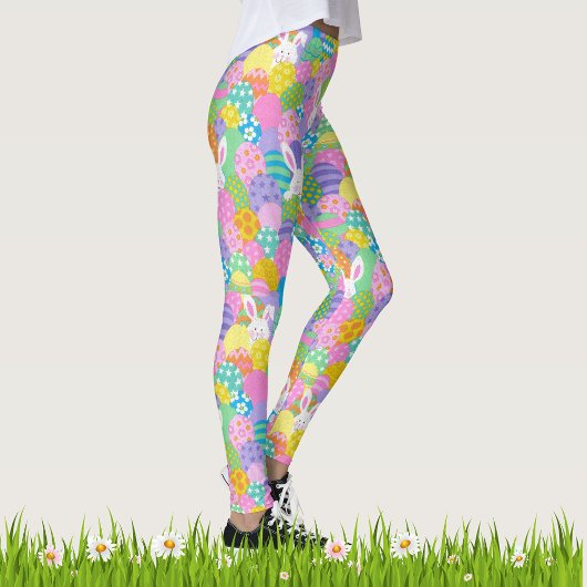 EASTER Leggings Bunny Egg Yoga Pants Women's Girls