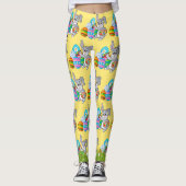 EASTER Leggings Bunny Egg Yoga Pants Women's Girls (Voorkant)