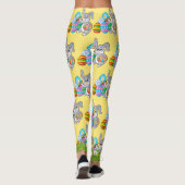 EASTER Leggings Bunny Egg Yoga Pants Women's Girls (Achterkant)