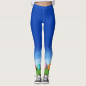 EASTER Leggings Bunny Egg Yoga Pants Women's Girls (Voorkant)