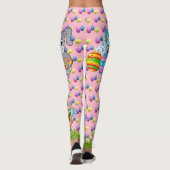 EASTER Leggings Bunny Egg Yoga Pants Women's Girls (Achterkant)