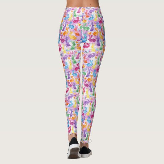 EASTER Leggings Bunny Egg Yoga Pants Women's Girls (Achterkant)