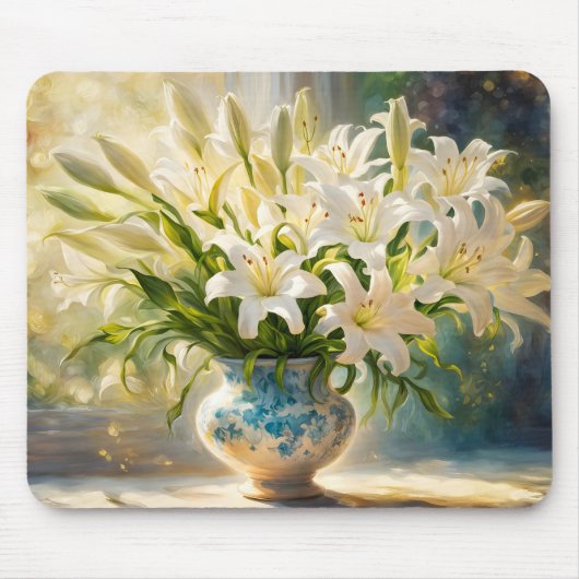 Easter Lilies & Vase Muismat (Voorkant)