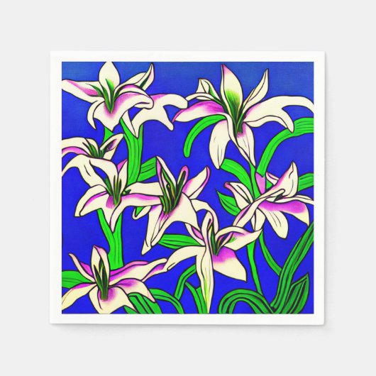 Easter Lilly Napkins Servet (Voorkant)