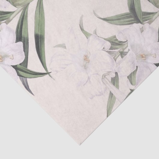 Easter Lily Diagonals Botanisch Weefselpapier Tissuepapier (Detail)
