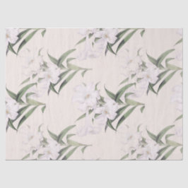 Easter Lily Diagonals Botanisch Weefselpapier Tissuepapier
