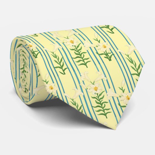 Easter Lily Neck Tie Stropdas (Opgerold)
