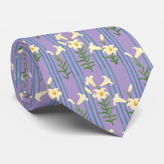 Easter Lily Neck Tie Stropdas (Opgerold)