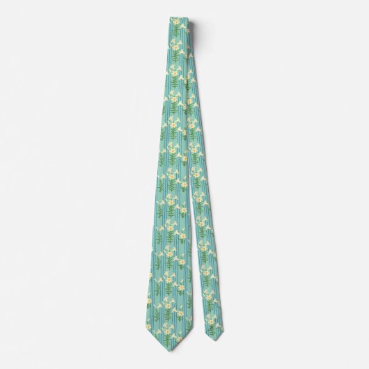 Easter Lily Neck Tie Stropdas (Voorkant)