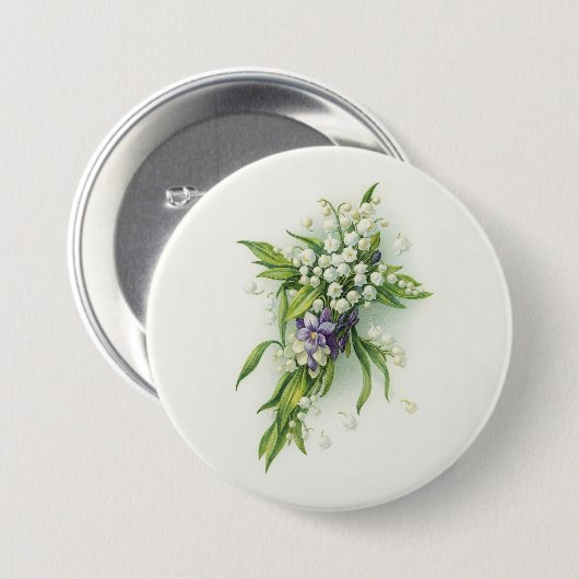 Easter Lily of Valley Devotions Ronde Button 7,6 Cm (Voorkant /achterkant)