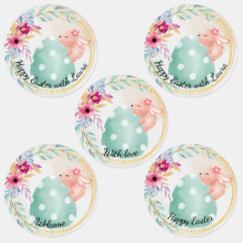 Easter  - little bunny on big egg labels