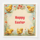  Easter Little Chicken Holiday Collectie Servet (Voorkant)