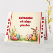 Easter Little Rabbit Populair Collectie Kaart (Gele Bloem)