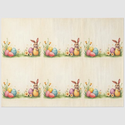 Easter Little Rabbit Populair Collectie Tissuepapier (Voorkant)