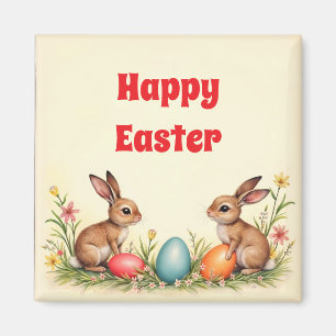 Easter Little Rabbits  Populair Collectie Magneet