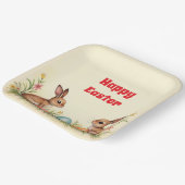 Easter Little Rabbits  Populair Collectie Papieren Bordje (Gebogen)