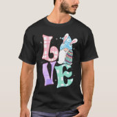 Easter Love Dwarfs Rabbit Easter Outfit Easter Bu T-shirt (Voorkant)