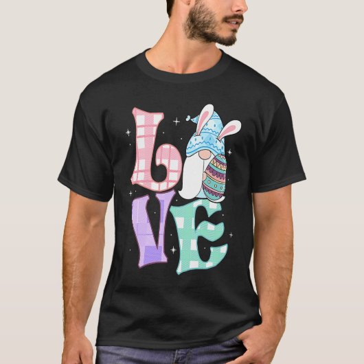 Easter Love Dwarfs Rabbit Easter Outfit Easter Bu T-shirt (Voorkant)