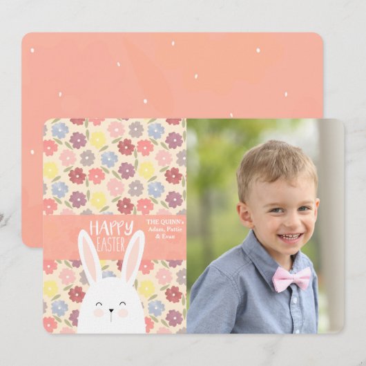 Easter Medley Photo Holiday Card Feestdagenkaart (Voorkant / Achterkant)