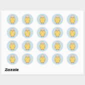 Easter Meh Chick 1 Ronde Sticker (Vel)