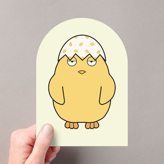 Easter Meh Chick 2 Acryl Uitnodigingen (Insitu (Draagbaar))