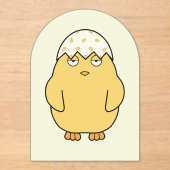 Easter Meh Chick 2 Acryl Uitnodigingen (Voorkant)