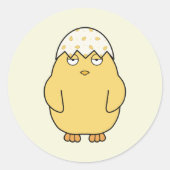 Easter Meh Chick 2 Ronde Sticker (Voorkant)