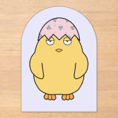 Easter Meh Chick 3 Acryl Uitnodigingen (Voorkant)