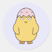 Easter Meh Chick 3 Ronde Sticker (Voorkant)
