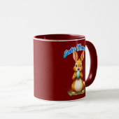Easter Memories – Cute Bunny Illustration caneca Mok (Voorkant rechts)