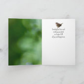 Easter Mom & Dad Wren Bird Wishes Feestdagen Kaart (Binnen)