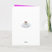 EASTER Niece kaleidoscope Colorful Bunny Feestdagen Kaart (Achterkant)