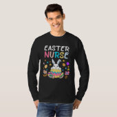 Easter Nurse Happy Easter Day Women Men Rabbit Bun T-shirt (Voorkant volledig)