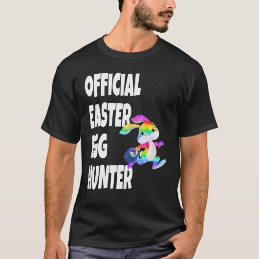 Easter Official Easter Egg Hunter Bunny T-shirt (Voorkant)